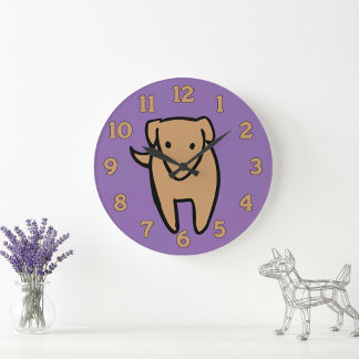 Moderne Minimalistische Kunst Wandklok Voor Honden