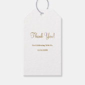 Moderne minimalistische Labels voor weddenschappen Cadeaulabel (Voorkant)