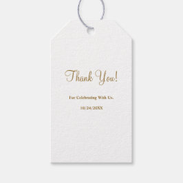 Moderne minimalistische Labels voor weddenschappen Cadeaulabel