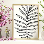 Moderne, minimalistische lantaarns tekening in zwa poster<br><div class="desc">Moderne,  minimalistische lantaarns-kunsttekening in zwart Poster</div>