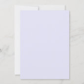 Moderne Minimalistische Lavendel Bruidsbruiloft Kaart (Achterkant)