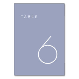Moderne minimalistische lavender Paars tabelnummer Kaart