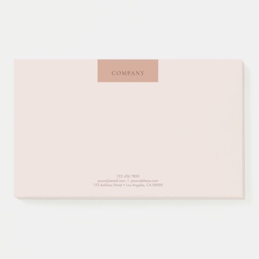 Moderne minimalistische lay-out standaard warme ko post-it® notes (Voorkant)