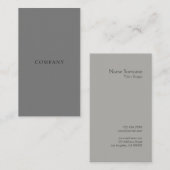 Moderne minimalistische lay-out (standaard zwart-g visitekaartje (Voorkant / Achterkant)
