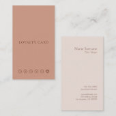 Moderne minimalistische lay-outkoffie — verticaal visitekaartje (Voorkant / Achterkant)