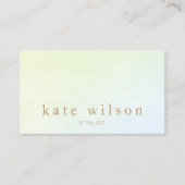 Moderne, minimalistische lederen laptop visitekaartje (Voorkant)