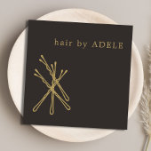 Moderne minimalistische legant hair Stylist Vierkante Visitekaartje