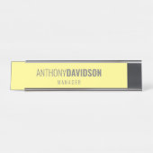 Moderne, minimalistische legant professional bureau naambordje (Voorkant)