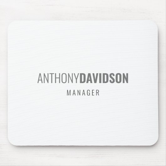 Moderne, minimalistische legant professional muismat (Voorkant)