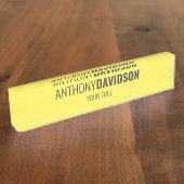 Moderne, minimalistische legant professional naambordje (Zijkant)