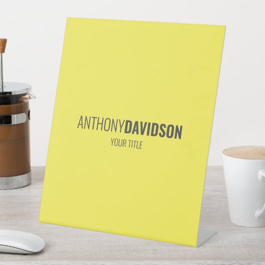 Moderne, minimalistische legant professional reclamebord met voetstuk (Insitu)