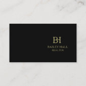 Moderne, minimalistische legant professional visitekaartje (Achterkant)