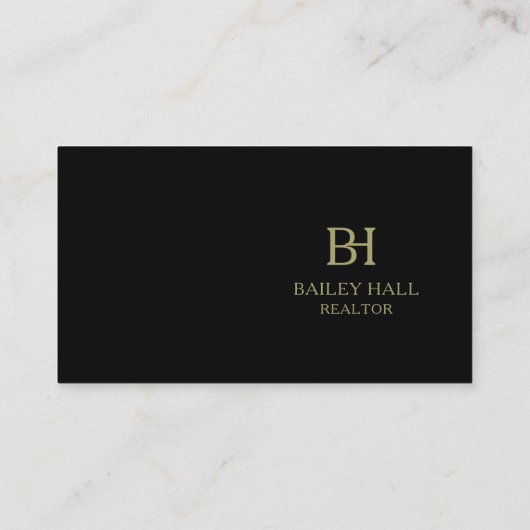 Moderne, minimalistische legant professional visitekaartje (Achterkant)