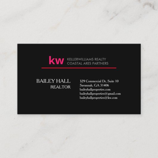 Moderne, minimalistische legant professional visitekaartje (Voorkant)