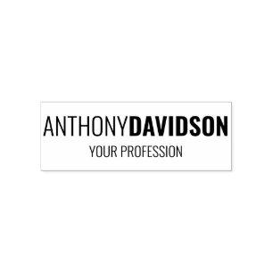 Moderne, minimalistische legant professional  zelfinktende stempel