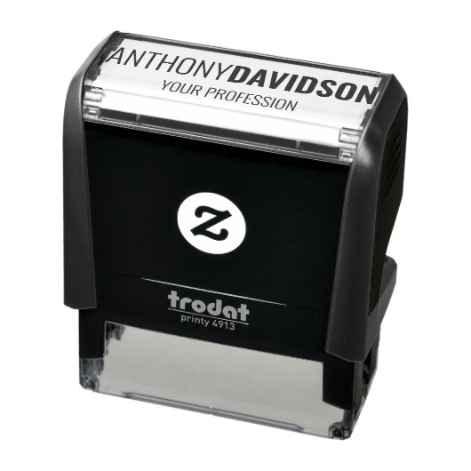 Moderne, minimalistische legant professional  zelfinktende stempel (Product)