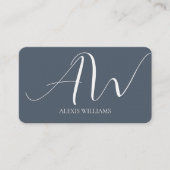 Moderne, minimalistische legant Script Professiona Visitekaartje (Voorkant)