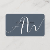 Moderne, minimalistische legant Script Professiona Visitekaartje (Voorkant)