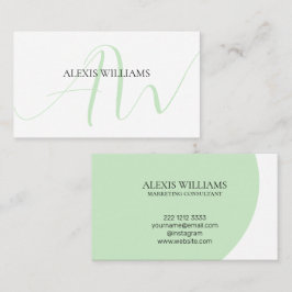 Moderne, minimalistische legant Script Professiona Visitekaartje