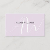 Moderne, minimalistische legant Script Professiona Visitekaartje (Voorkant)