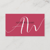 Moderne, minimalistische legant Script Professiona Visitekaartje (Voorkant)