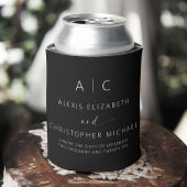 Moderne minimalistische legante bruiloft blikjeskoeler