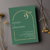 Moderne minimalistische legante bruiloft kaart