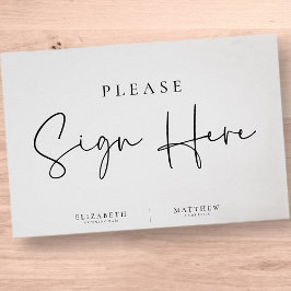 Moderne minimalistische legante eenvoudige bruilof poster