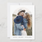 Moderne minimalistische legante fotowedstrijd kaart (Voorkant)