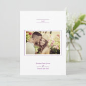 Moderne, minimalistische legante fotowedstrijd  kaart (Staand voorkant)