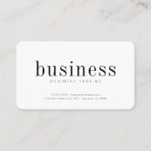 Moderne minimalistische legante Simple Chic Scan Q Visitekaartje (Voorkant)