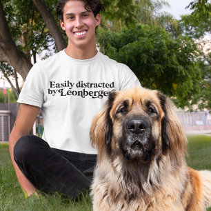 Moderne Minimalistische Leonbergers Hond Vader Hon T-shirt