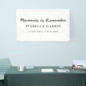 Moderne Minimalistische Levensviering Banner (Beurs)