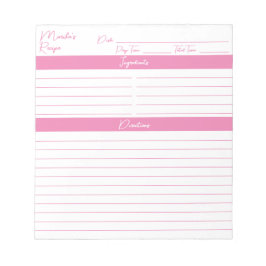 Moderne minimalistische lichte roze handschrift notitieblok