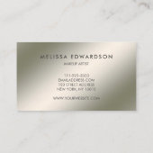 Moderne, minimalistische, lichtgevende, profession visitekaartje (Achterkant)