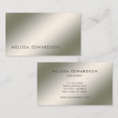 Moderne, minimalistische, lichtgevende, profession visitekaartje (Voorkant / Achterkant)