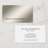 Moderne, minimalistische, lichtgevende professione visitekaartje (Voorkant / Achterkant)