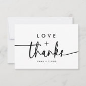 Moderne minimalistische liefde en Bedankt Script b (Voorkant)