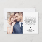 Moderne minimalistische liefde en Bedankt Script b (Achterkant)