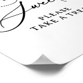 Moderne minimalistische liefde is lief trouwteken poster (Hoek)