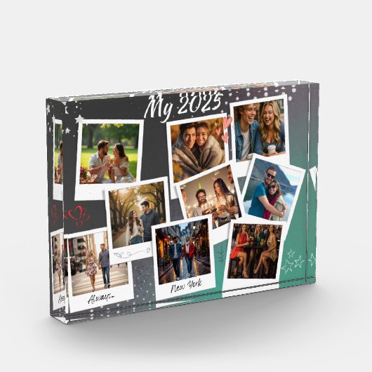 | Moderne Minimalistische Liefdesherinnering, Pers Fotoblokken (Links)