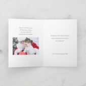 Moderne minimalistische liefdesvreugde multi-foto' feestdagen kaart (Binnen)