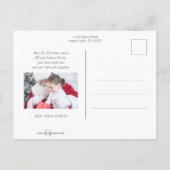 Moderne minimalistische liefdesvreugde multi-foto' feestdagenkaart (Achterkant)