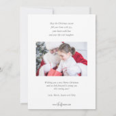 Moderne minimalistische liefdesvreugde multi-foto' feestdagenkaart (Achterkant)