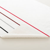 Moderne minimalistische lijnen sherpa deken (3/4)