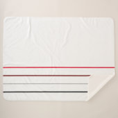 Moderne minimalistische lijnen sherpa deken (Voorkant (horizontaal))