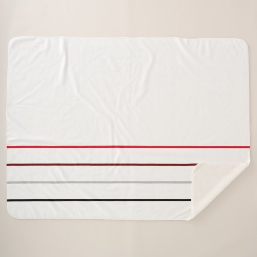 Moderne minimalistische lijnen sherpa deken (Voorkant (horizontaal))