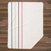 Moderne minimalistische lijnen sherpa deken