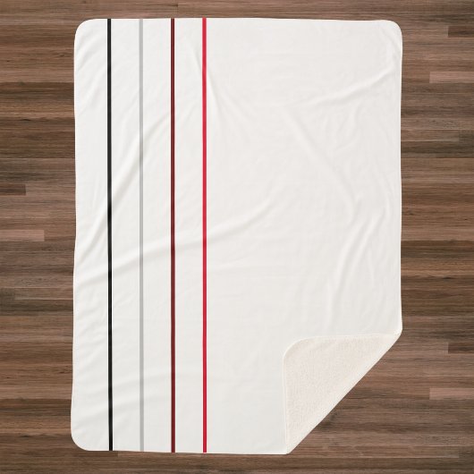 Moderne minimalistische lijnen sherpa deken