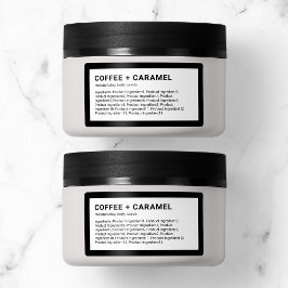 Moderne minimalistische lijst met aangepaste kleur etiket